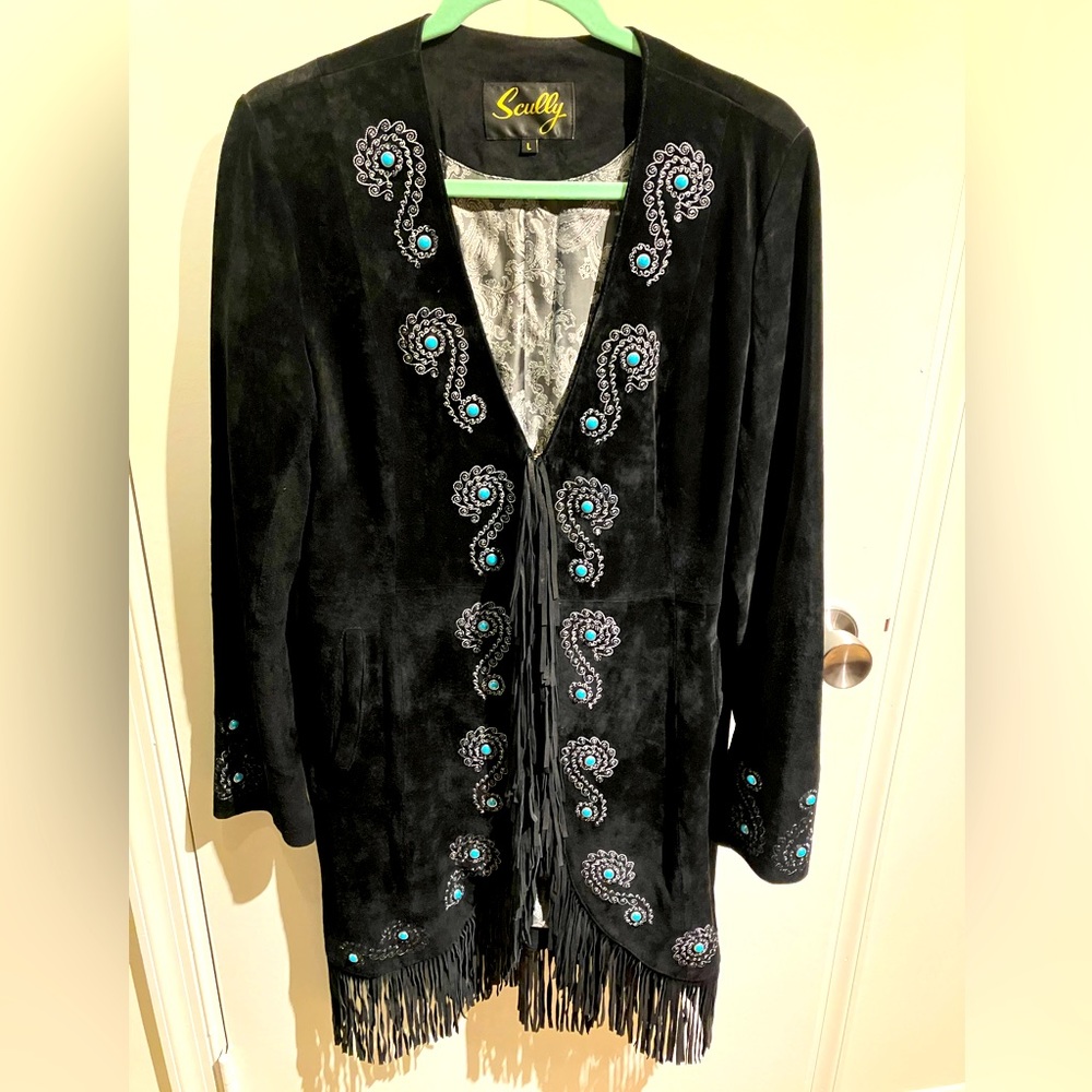 Long suede Scully jacket
